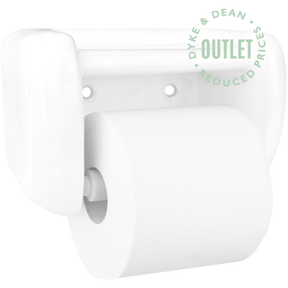 TRADITIONAL PORCELAIN TOILET ROLL HOLDER WHITE OUTLET - DYKE & DEAN