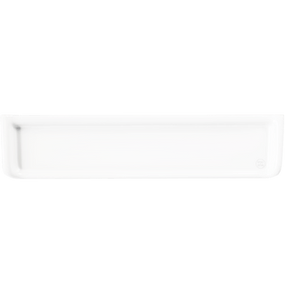 WHITE PORCELAIN BATHROOM SHELF WITH SIDES - DYKE & DEAN