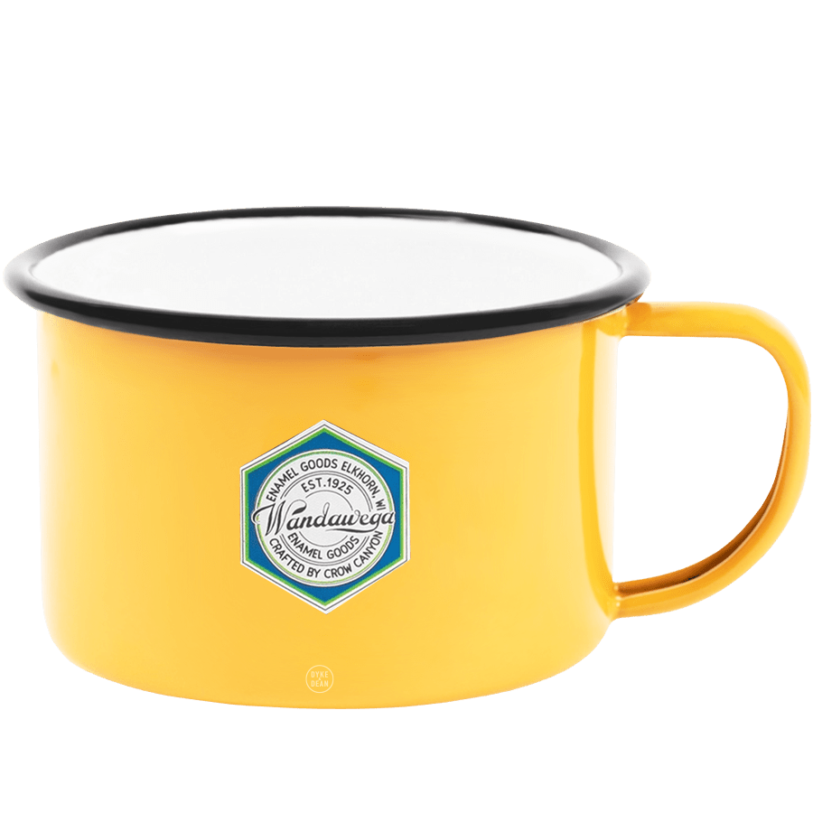 YELLOW ENAMEL SOUP MUG - DYKE & DEAN