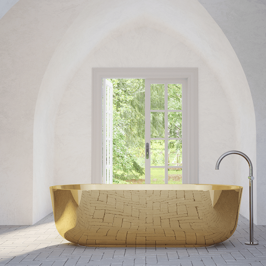 ZEN BRASS BATHTUB - DYKE & DEAN