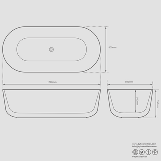 ZEN BRASS BATHTUB - DYKE & DEAN