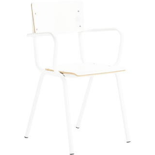 ZERO CHAIR WHITE WITH WHITE ARMS - DYKE & DEAN