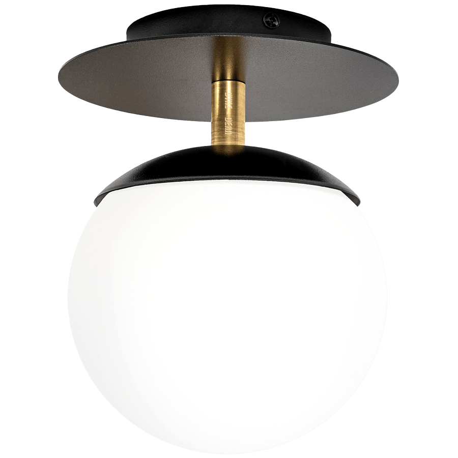 CEILING SCONCE DISC WALL LIGHT BRASS - DYKE & DEAN