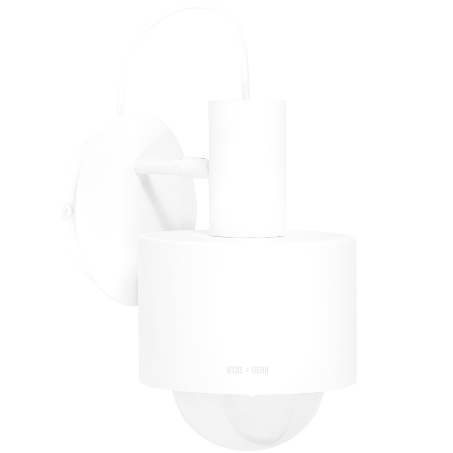 HOOD ADJUSTABLE WALL LIGHT WHITE - DYKE & DEAN