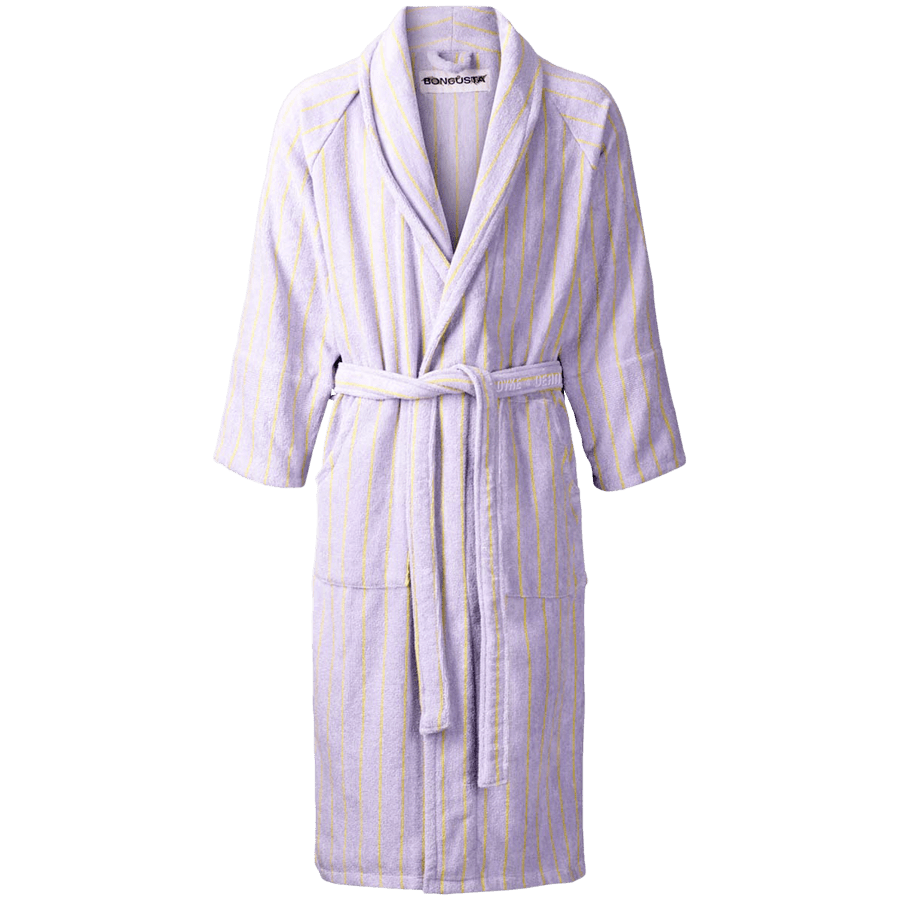 NARAM BATH ROBES LILAC & NEON YELLOW - DYKE & DEAN