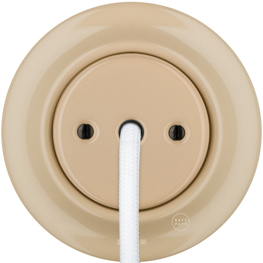 PORCELAIN WALL CABLE GLAND SOCKET SAND - DYKE & DEAN