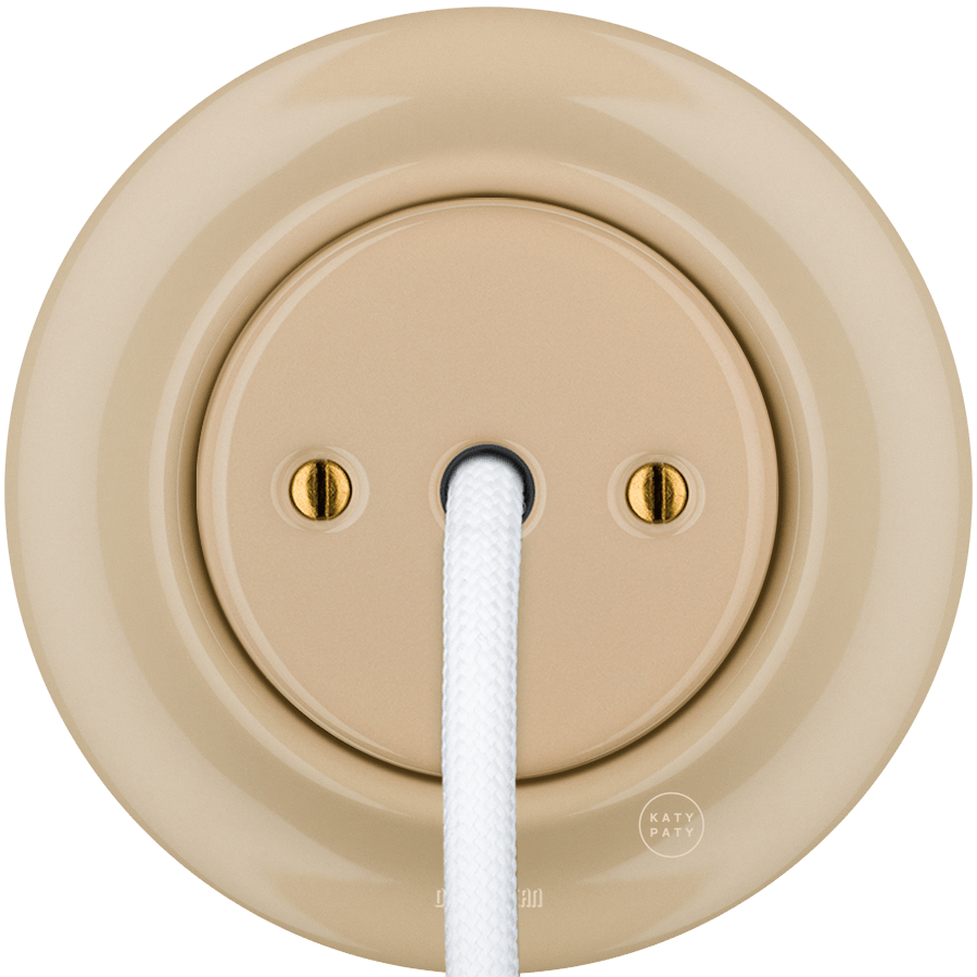 PORCELAIN WALL CABLE GLAND SOCKET SAND - DYKE & DEAN