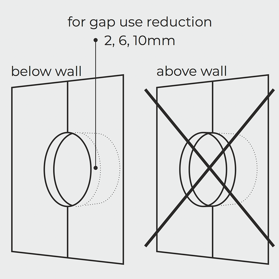 PORCELAIN WALL CABLE MOTION SENSOR BRONZE - DYKE & DEAN