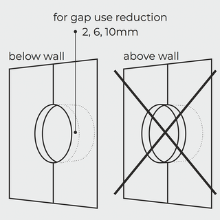 PORCELAIN WALL CABLE MOTION SENSOR CONCHA - DYKE & DEAN