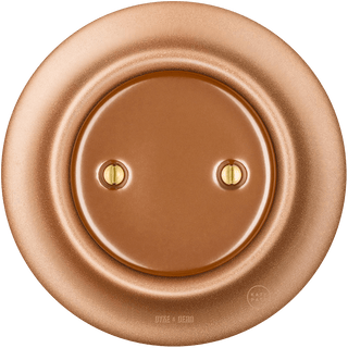 PORCELAIN WALL END PLUG SOCKET COPPER - DYKE & DEAN