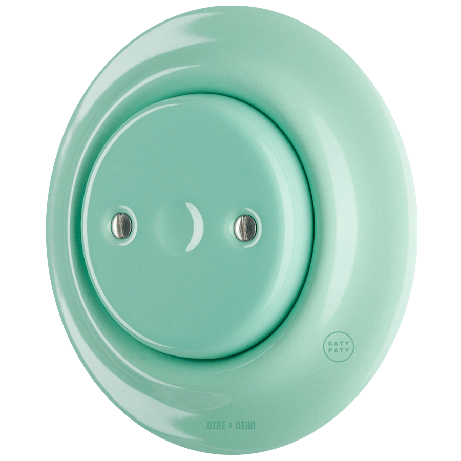 PORCELAIN WALL END PLUG SOCKET MINT - DYKE & DEAN