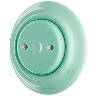 PORCELAIN WALL END PLUG SOCKET MINT - DYKE & DEAN