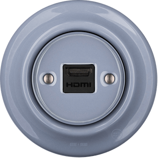 PORCELAIN WALL SOCKET ASH GREY HDMI - DYKE & DEAN