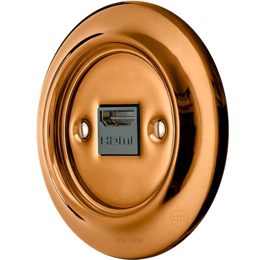 PORCELAIN WALL SOCKET BRONZE HDMI - DYKE & DEAN