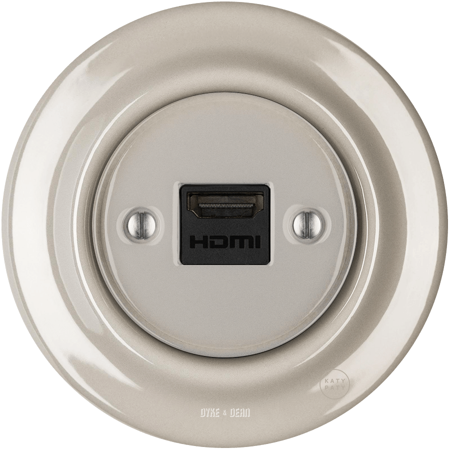 PORCELAIN WALL SOCKET CAPPUCINO HDMI - DYKE & DEAN