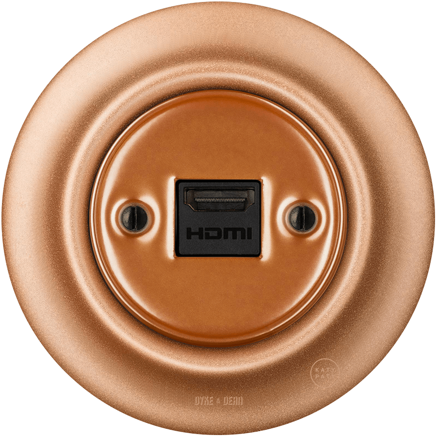 PORCELAIN WALL SOCKET COPPER HDMI - DYKE & DEAN