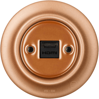 PORCELAIN WALL SOCKET COPPER HDMI - DYKE & DEAN