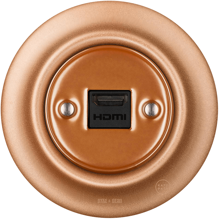 PORCELAIN WALL SOCKET COPPER HDMI - DYKE & DEAN