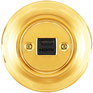 PORCELAIN WALL SOCKET GOLD HDMI - DYKE & DEAN