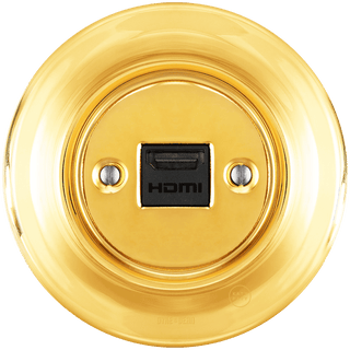 PORCELAIN WALL SOCKET GOLD HDMI - DYKE & DEAN