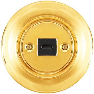 PORCELAIN WALL SOCKET GOLD USB-C - DYKE & DEAN