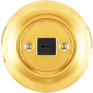 PORCELAIN WALL SOCKET GOLD USB-C - DYKE & DEAN