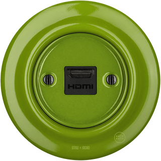 PORCELAIN WALL SOCKET GREEN HDMI - DYKE & DEAN