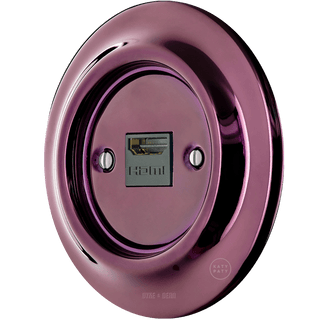 PORCELAIN WALL SOCKET PURPLE HDMI - DYKE & DEAN