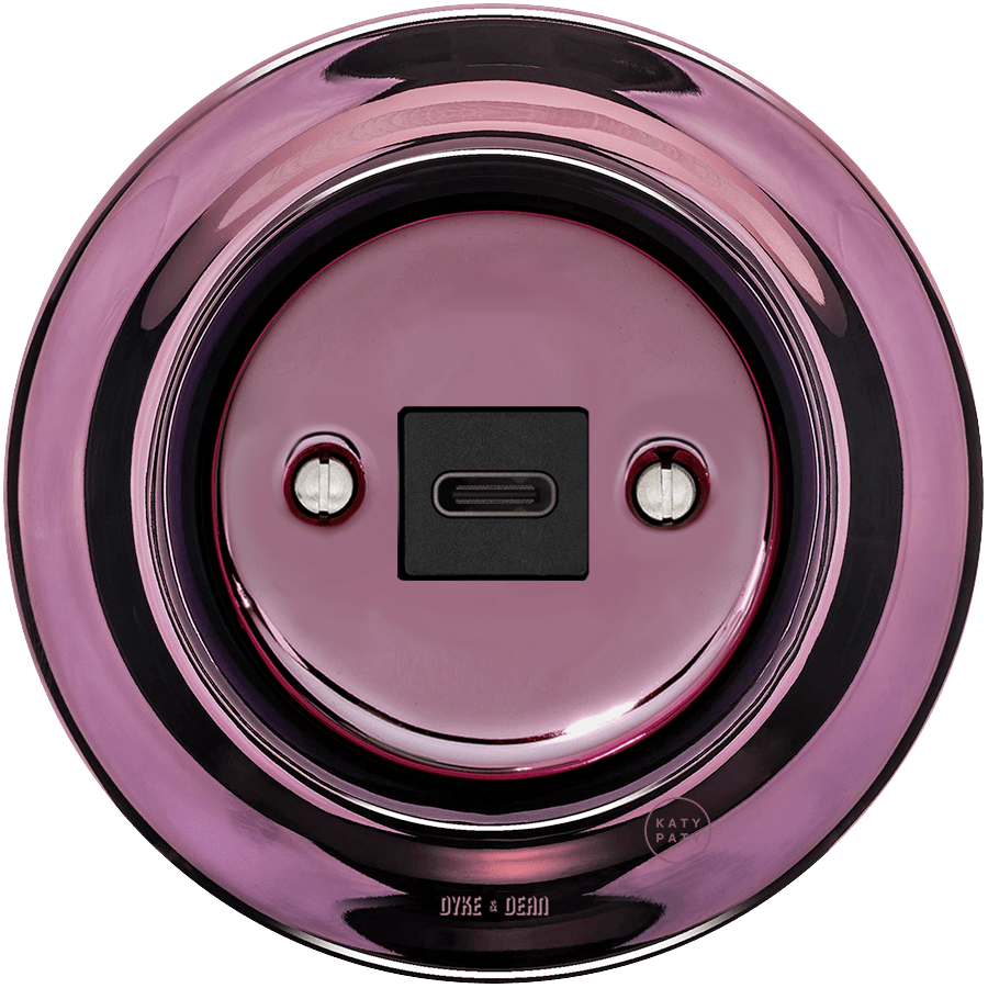 PORCELAIN WALL SOCKET PURPLE USB-C - DYKE & DEAN