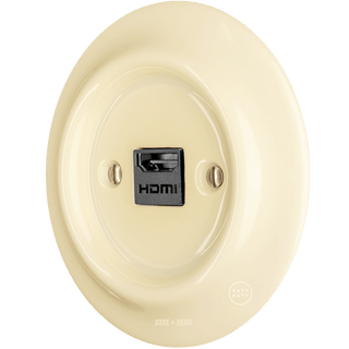 PORCELAIN WALL SOCKET VANILLA HDMI - DYKE & DEAN