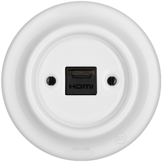 PORCELAIN WALL SOCKET WHITE HDMI - DYKE & DEAN