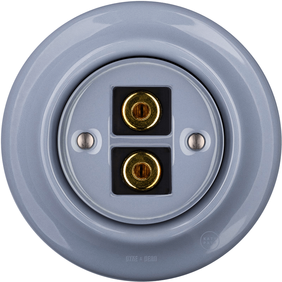 PORCELAIN WALL SPEAKER SOCKET ASH GREY - DYKE & DEAN