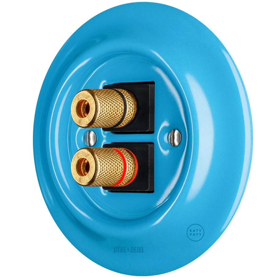 PORCELAIN WALL SPEAKER SOCKET AZURE - DYKE & DEAN