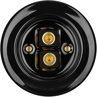 PORCELAIN WALL SPEAKER SOCKET BLACK - DYKE & DEAN