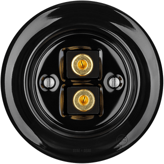 PORCELAIN WALL SPEAKER SOCKET BLACK - DYKE & DEAN