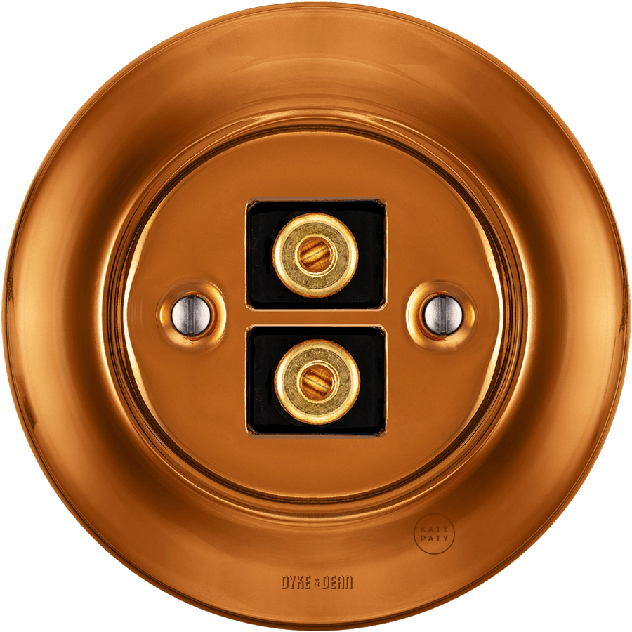 PORCELAIN WALL SPEAKER SOCKET BRONZE - DYKE & DEAN