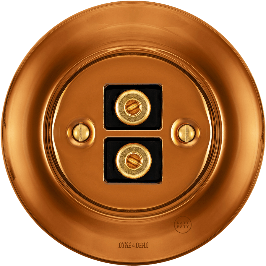 PORCELAIN WALL SPEAKER SOCKET BRONZE - DYKE & DEAN