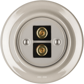 PORCELAIN WALL SPEAKER SOCKET CAPPUCCINO - DYKE & DEAN