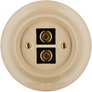 PORCELAIN WALL SPEAKER SOCKET SAND - DYKE & DEAN