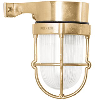 WALL ARM BRASS BULKHEAD LAMP - DYKE & DEAN