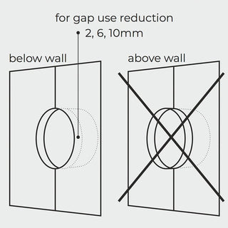 WOODEN PORCELAIN WALL LIGHT SWITCH FUGAS FAT BUTTON - DYKE & DEAN