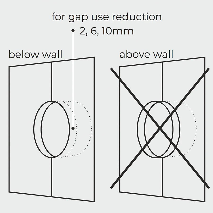 WOODEN PORCELAIN WALL SOCKET PADELUS MOTION SENSOR - DYKE & DEAN