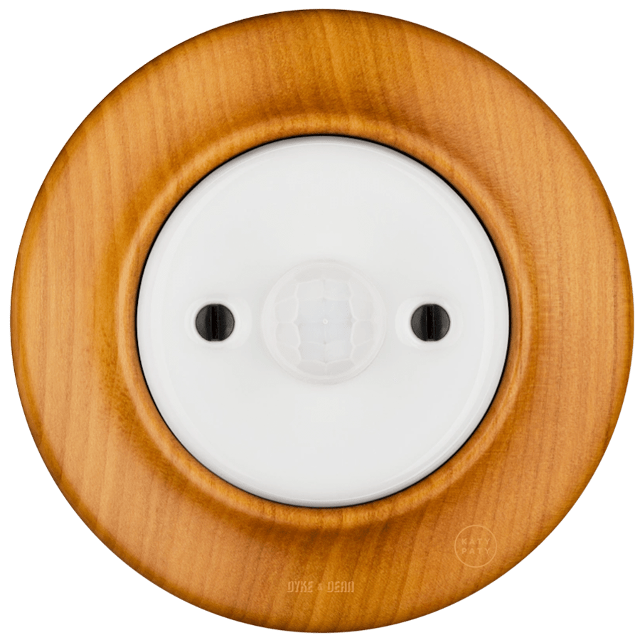 WOODEN PORCELAIN WALL SOCKET PADELUS MOTION SENSOR - DYKE & DEAN